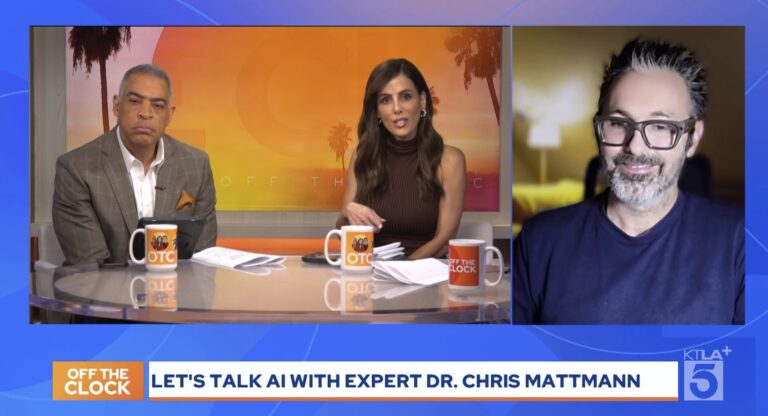 Chris Mattmann joins KTLA 5 to explain agentic AI risks, Bill Gates’ warning, human accountability, and NVIDIA’s Hugging Face acquisition.