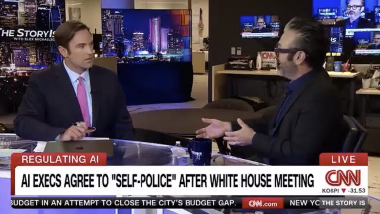 Dr. Chris Mattmann joined Elex Michaelson on CNN’s “The Story Is” to discuss the limits of voluntary AI self-governance, the need for enforceable accountability, and how policymakers should prepare American workers for AI-driven change.