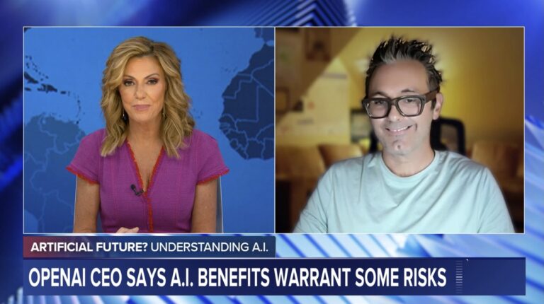 Dr. Chris Mattmann discusses AI safety and innovation with Kyra Phillips on ABC News Live